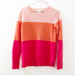 Cashmere C&C California Pink Colorblock Sweater